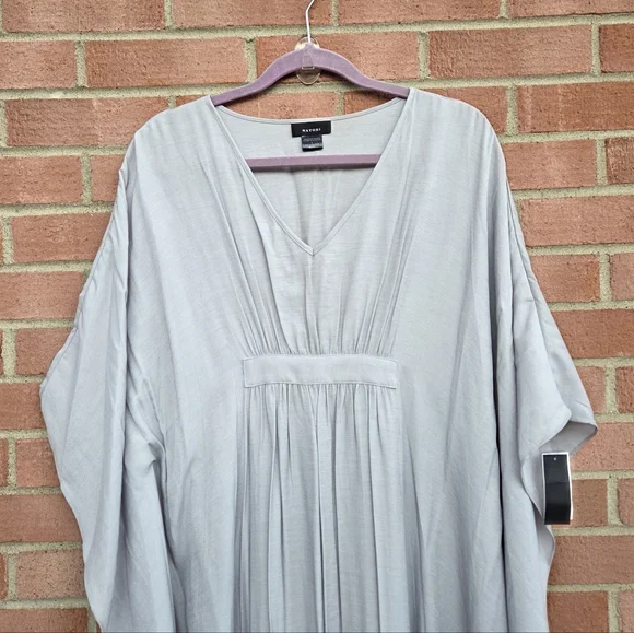 Natori Sleep Kaftan Kimono Grey Size Large - Picture 3 of 7